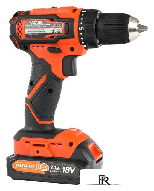Дрель-шуруповерт Patriot BR 207UES 180301507 (с 2-мя АКБ, кейс) - Изображение №3 — Интернет-магазин ПроЗаказ