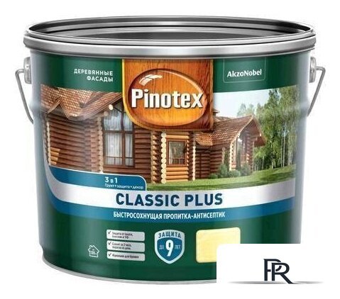 Антисептик Pinotex Classic Plus 3 в 1 9 л (сосна) - Изображение №1 — Интернет-магазин ПроЗаказ