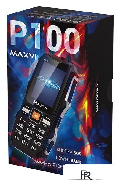 Кнопочный телефон Maxvi P100 (синий) - Изображение №13 — Интернет-магазин ПроЗаказ