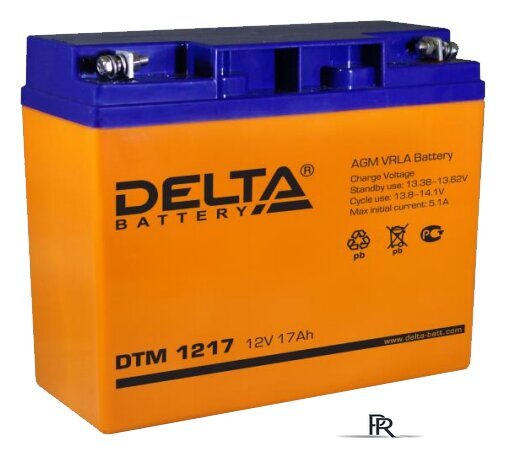 Аккумулятор для ИБП Delta DTM 1217 (12В/17 А·ч) - Изображение №1 — Интернет-магазин ПроЗаказ