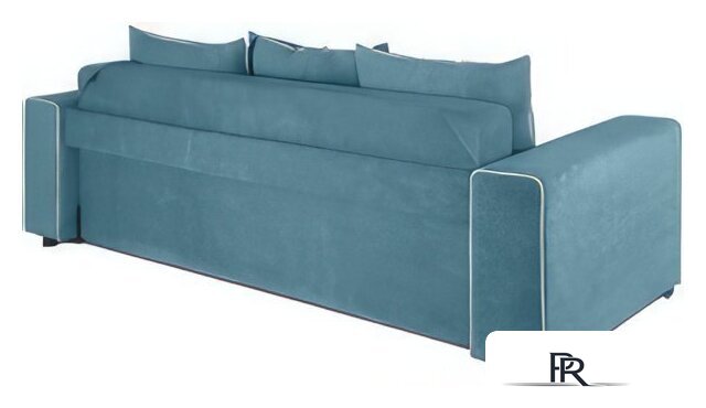 Диван Krones Цезарь 4 (велюр, джинсовый/молочный) - Изображение №7 — Интернет-магазин ПроЗаказ