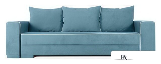 Диван Krones Цезарь 4 (велюр, джинсовый/молочный) - Изображение №2 — Интернет-магазин ПроЗаказ