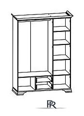 Шкаф распашной Black Red White Kentaki S320-SZF5D2S (белый) - Изображение №4 — Интернет-магазин ПроЗаказ