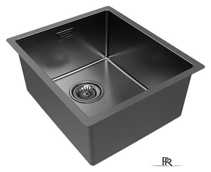 Кухонная мойка Paulmark Lassan 38 UNI LA38-GM (черный/вороненая сталь) - Изображение №3 — Интернет-магазин ПроЗаказ