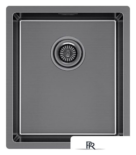 Кухонная мойка Paulmark Lassan 38 UNI LA38-GM (черный/вороненая сталь) - Изображение №1 — Интернет-магазин ПроЗаказ