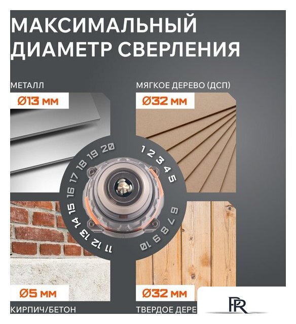 Ударная дрель-шуруповерт Patriot BR 212 UES 180301512 (с 2-мя АКБ, кейс) - Изображение №14 — Интернет-магазин ПроЗаказ