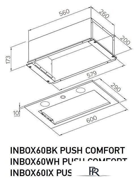 Кухонная вытяжка Meferi INBOX60WH Push Comfort - Изображение №13 — Интернет-магазин ПроЗаказ