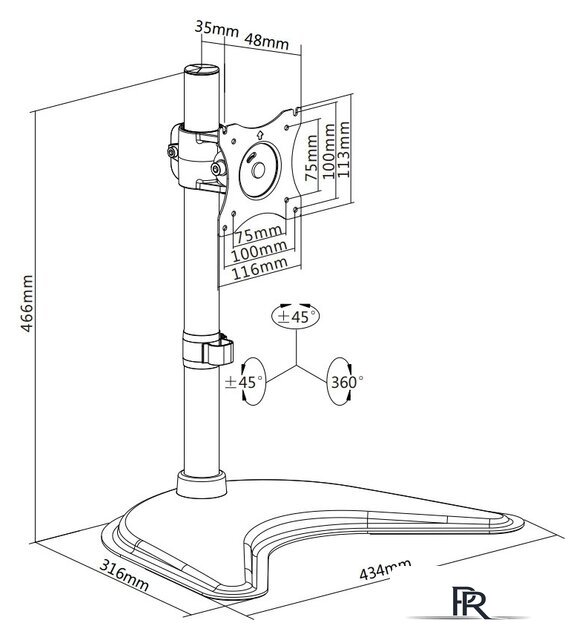 Подставка для монитора Ultramounts UM704 - Изображение №2 — Интернет-магазин ПроЗаказ