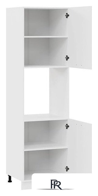 Шкаф напольный Трия Тиана 1П6 (белый/белый супермат) - Изображение №2 — Интернет-магазин ПроЗаказ