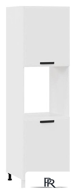 Шкаф напольный Трия Тиана 1П6 (белый/белый супермат) - Изображение №1 — Интернет-магазин ПроЗаказ