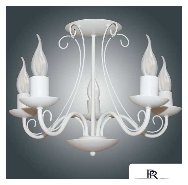 Люстра средней высоты Элетех Классик 151 НПБ 01-5х60-141 1005404788 (белый муар) - Изображение №4 — Интернет-магазин ПроЗаказ