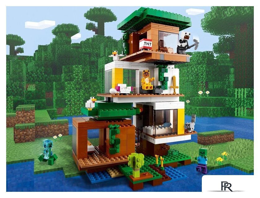 Конструктор LEGO Minecraft 21174 Современный домик на дереве - Изображение №18 — Интернет-магазин ПроЗаказ