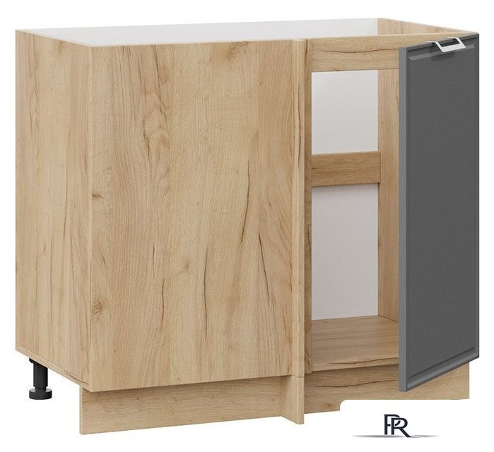 Шкаф напольный Трия Белладжио 1Н9У (дуб крафт золотой/софт графит) - Изображение №2 — Интернет-магазин ПроЗаказ