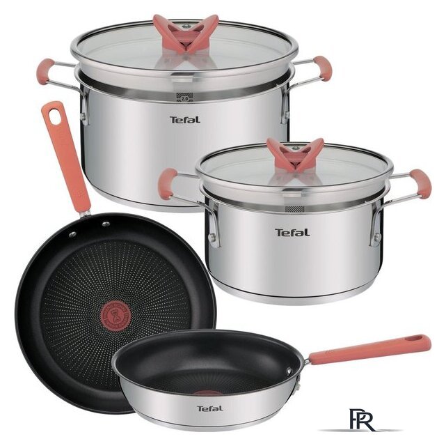Набор кастрюль Tefal Opti'Space G720S604 - Изображение №1 — Интернет-магазин ПроЗаказ