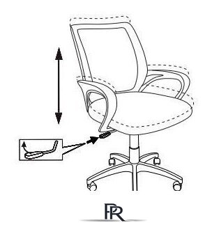 Офисное кресло Бюрократ CH-695NLT (оранжевый TW-38-3/черный TW-11) - Изображение №12 — Интернет-магазин ПроЗаказ