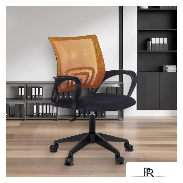 Офисное кресло Бюрократ CH-695NLT (оранжевый TW-38-3/черный TW-11) - Изображение №6 — Интернет-магазин ПроЗаказ