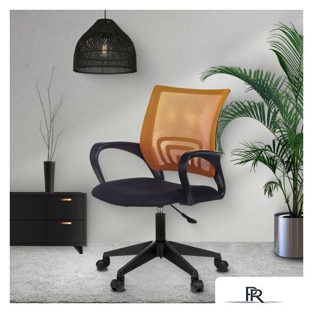 Офисное кресло Бюрократ CH-695NLT (оранжевый TW-38-3/черный TW-11) - Изображение №7 — Интернет-магазин ПроЗаказ