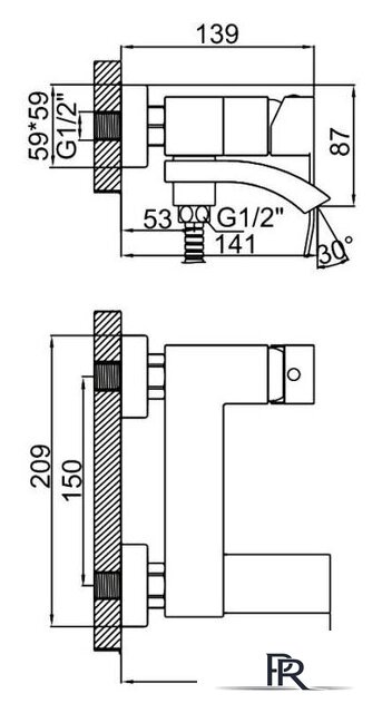 Смеситель Ledeme L73117 - Изображение №2 — Интернет-магазин ПроЗаказ