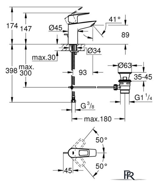 Смеситель Grohe Bauloop 23335001 - Изображение №5 — Интернет-магазин ПроЗаказ