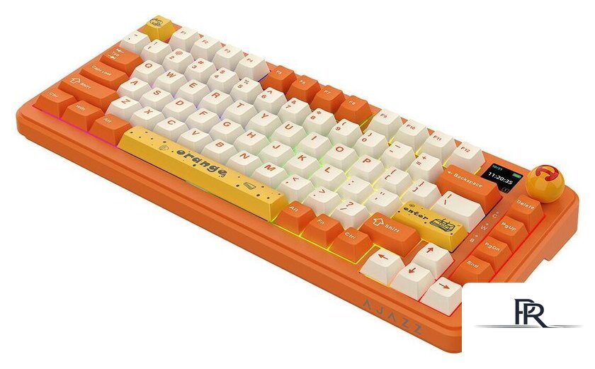 Клавиатура Ajazz AK820 Max (оранжевый/белый, Ajazz Avocado) - Изображение №3 — Интернет-магазин ПроЗаказ