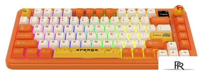 Клавиатура Ajazz AK820 Max (оранжевый/белый, Ajazz Avocado) - Изображение №4 — Интернет-магазин ПроЗаказ