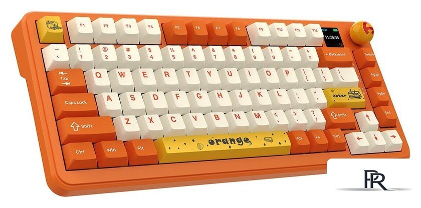 Клавиатура Ajazz AK820 Max (оранжевый/белый, Ajazz Avocado) - Изображение №2 — Интернет-магазин ПроЗаказ