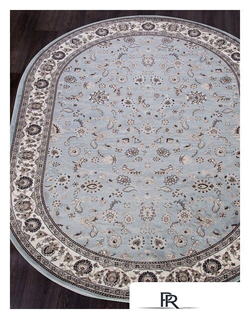 Ковер для жилой комнаты Merinos Valencia Deluxe d251-OVAL-L.BLUE-BROWN (1.5х3) - Изображение №3 — Интернет-магазин ПроЗаказ