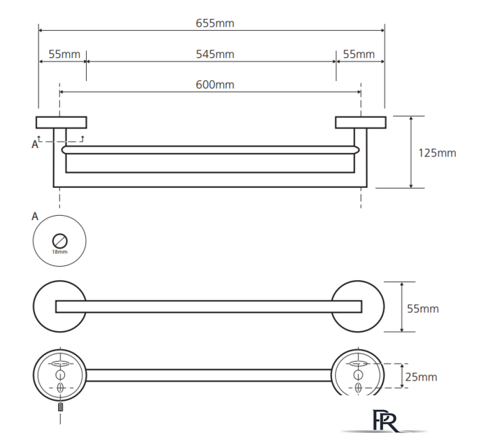 Держатель для полотенца Bemeta Neo 104204055 - Изображение №2 — Интернет-магазин ПроЗаказ