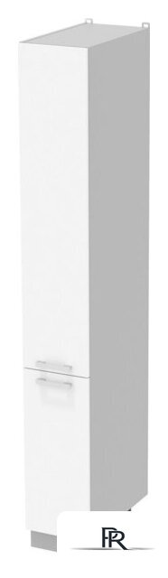 Шкаф-пенал Интерлиния Компо НШП-№1-2145 (белый платинум/белый платинум) - Изображение №1 — Интернет-магазин ПроЗаказ