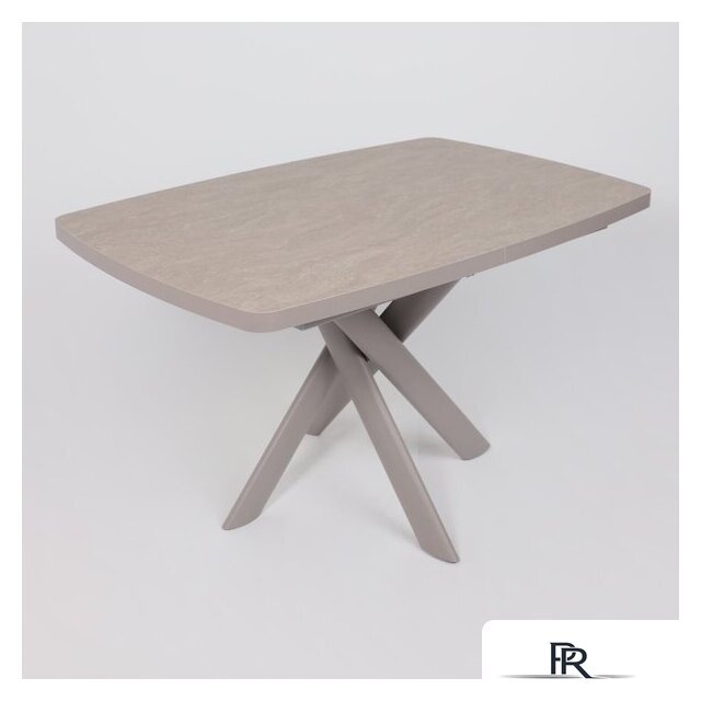 Кухонный стол Мамадома Leonel-130 раздвижной 130-165х85 (бежевый камень-hpl/капучино) - Изображение №8 — Интернет-магазин ПроЗаказ