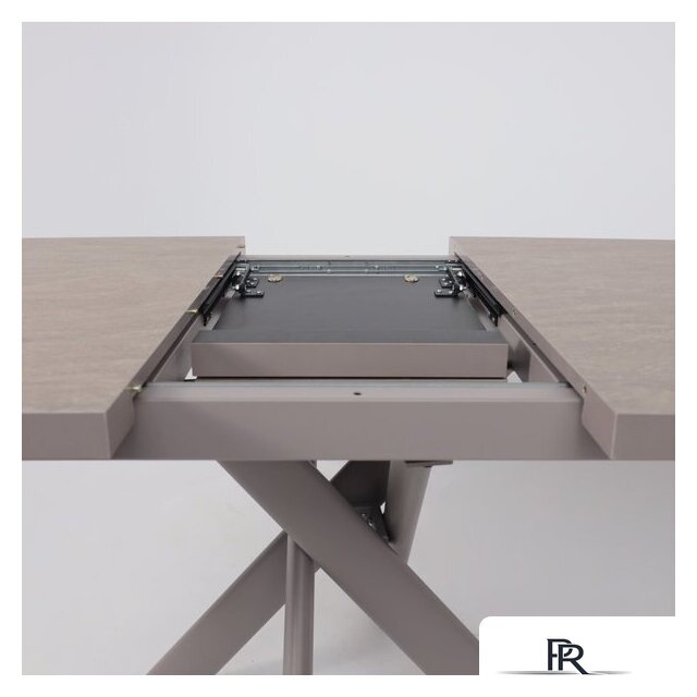 Кухонный стол Мамадома Leonel-130 раздвижной 130-165х85 (бежевый камень-hpl/капучино) - Изображение №15 — Интернет-магазин ПроЗаказ