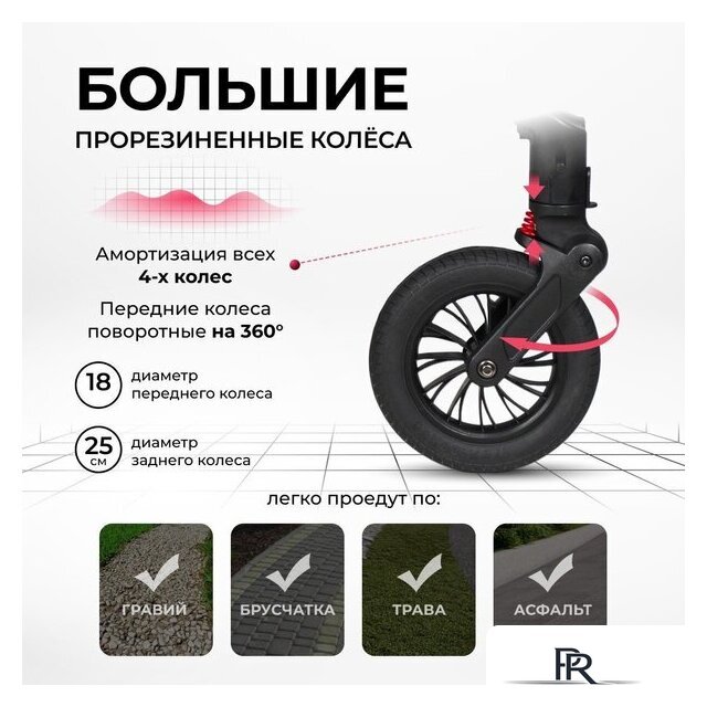 Коляска прогулочная «книга» Costa Vita VT-6 (графит) - Изображение №18 — Интернет-магазин ПроЗаказ