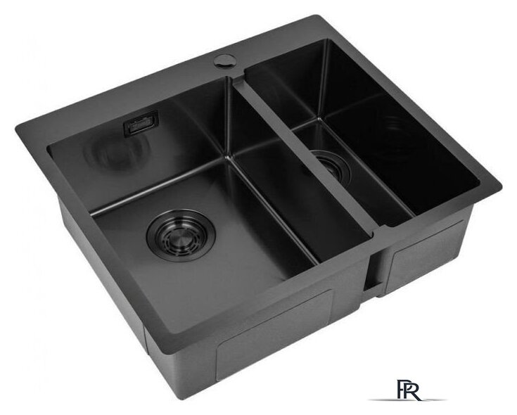 Кухонная мойка ZorG ZL R-590-2-510 L Grafit - Изображение №1 — Интернет-магазин ПроЗаказ