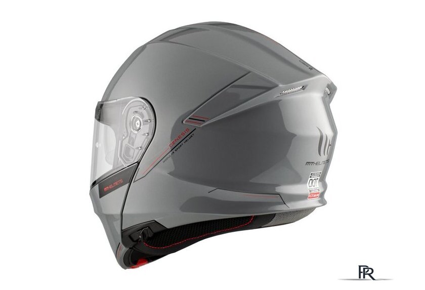 Мотошлем MT Helmets Genesis SV Solid A12 (M, серый глянцевый) - Изображение №7 — Интернет-магазин ПроЗаказ