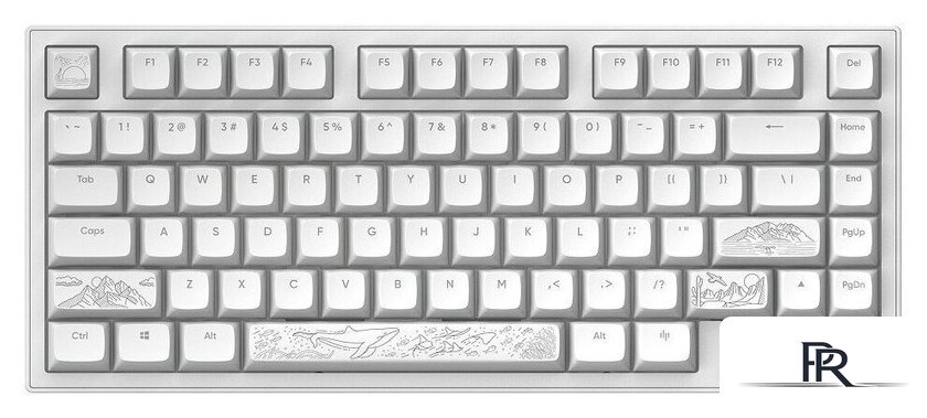 Клавиатура Dark Project ALU81A Terra Nostra White (g3ms Moonstone) - Изображение №1 — Интернет-магазин ПроЗаказ