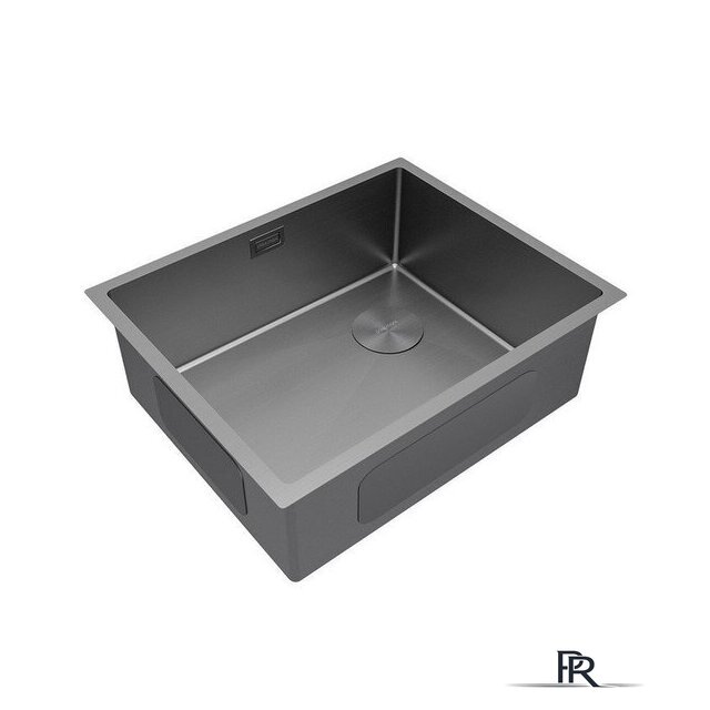 Кухонная мойка Paulmark NEXT-SKEW 54 UNI PM885444-MG (серый/серый матовый) - Изображение №2 — Интернет-магазин ПроЗаказ