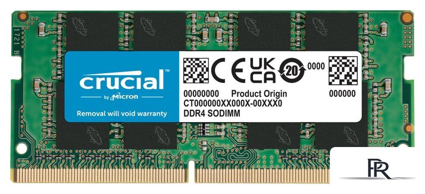 Оперативная память Crucial Basics 8ГБ DDR4 SODIMM 3200МГц CB8GS3200 - Изображение №1 — Интернет-магазин ПроЗаказ