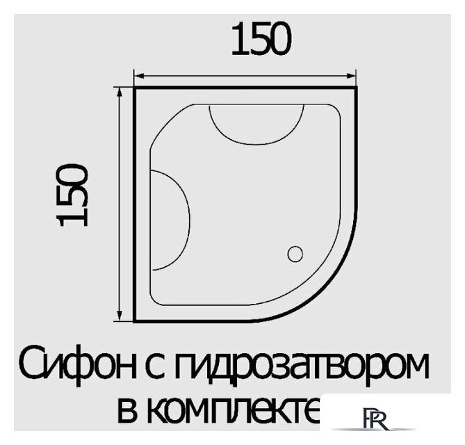 Ванна Wemor 150/150/55 C - Изображение №4 — Интернет-магазин ПроЗаказ