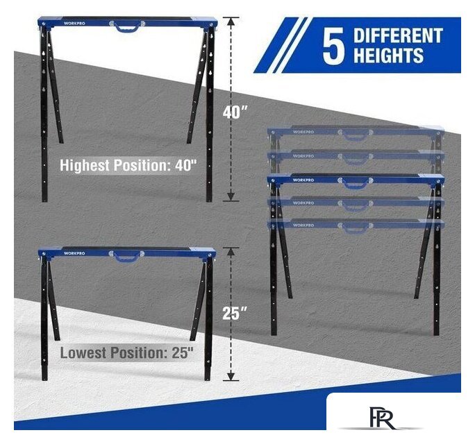 Козлы строительные Workpro WP289025 - Изображение №3 — Интернет-магазин ПроЗаказ