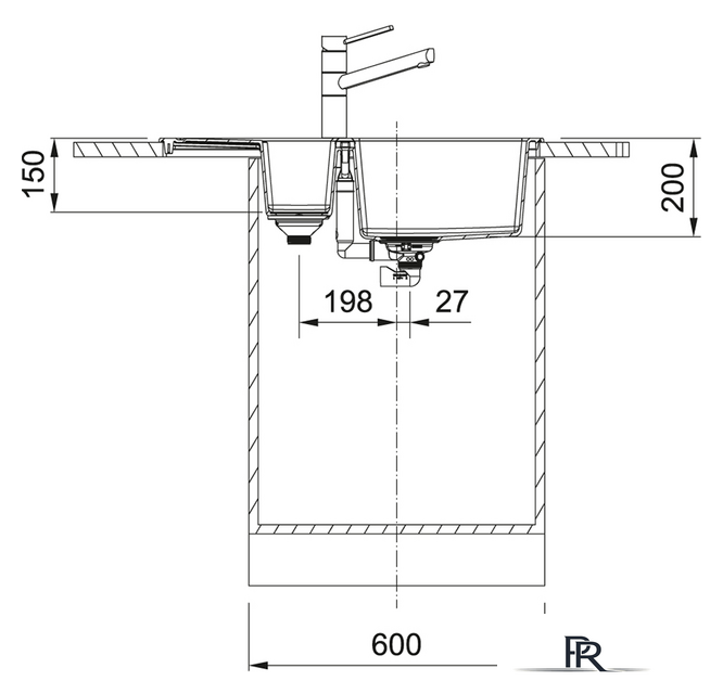 Кухонная мойка Franke Sirius 2.0 S2D 651-78 Tectonite 143.0628.385 (белый) - Изображение №3 — Интернет-магазин ПроЗаказ