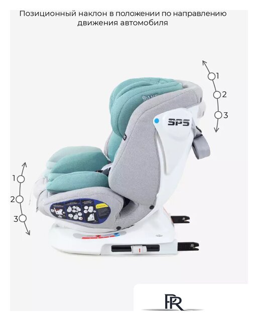 Детское автокресло Rant Nitro Isofix UB619 (серый/мятный) - Изображение №6 — Интернет-магазин ПроЗаказ