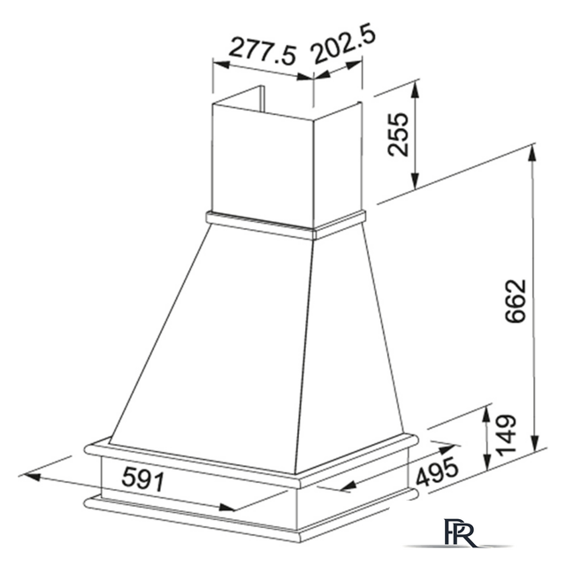 Кухонная вытяжка Franke Country Wood FCL 60 A2 321.0592.486 (белый) - Изображение №2 — Интернет-магазин ПроЗаказ