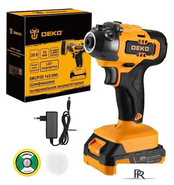 Полировальная машина Deko DKCP20 086-1007 (с 1-им АКБ) - Изображение №1 — Интернет-магазин ПроЗаказ