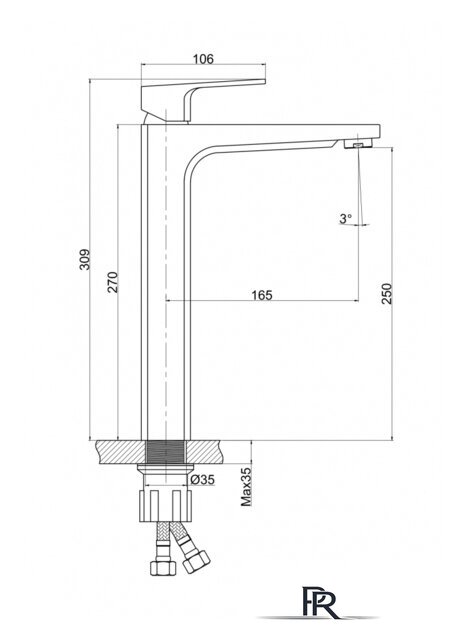 Смеситель Cersanit Wisla A63059 - Изображение №2 — Интернет-магазин ПроЗаказ