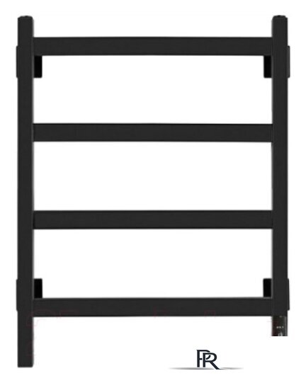 Полотенцесушитель Granula Квадро 40x60 (терморегулятор, черный матовый) - Изображение №1 — Интернет-магазин ПроЗаказ