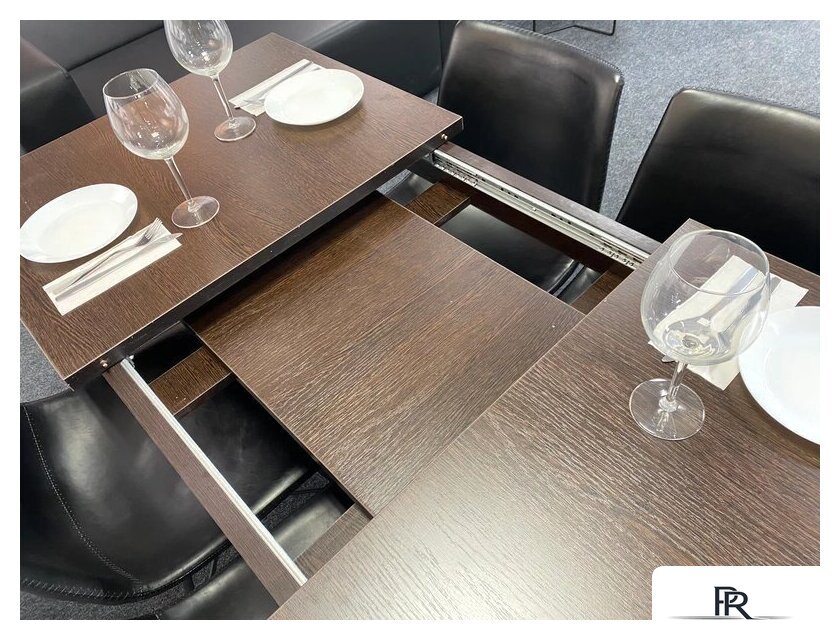 Кухонный стол Senira Кастусь 110-145x70 (венге/венге) - Изображение №8 — Интернет-магазин ПроЗаказ