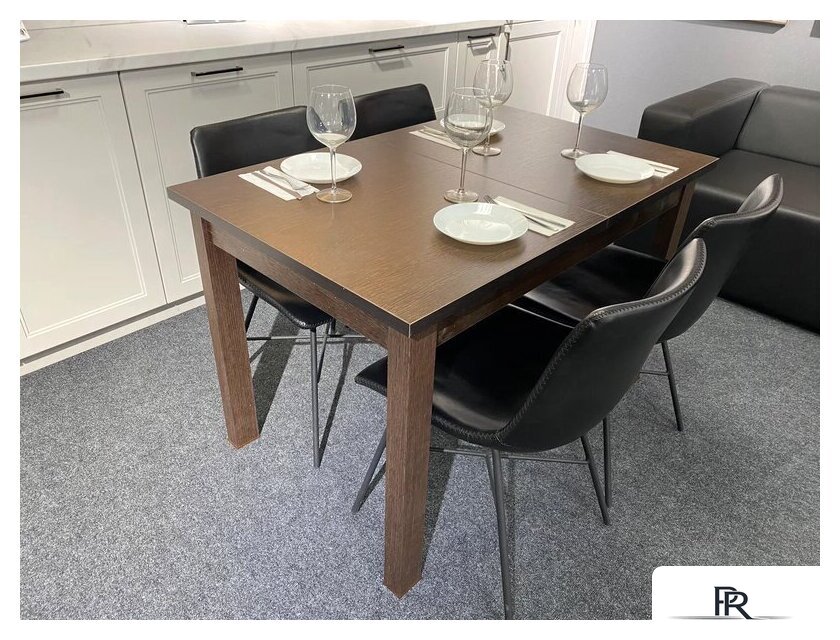 Кухонный стол Senira Кастусь 110-145x70 (венге/венге) - Изображение №5 — Интернет-магазин ПроЗаказ