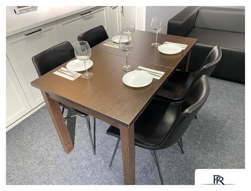 Кухонный стол Senira Кастусь 110-145x70 (венге/венге) - Изображение №7 — Интернет-магазин ПроЗаказ