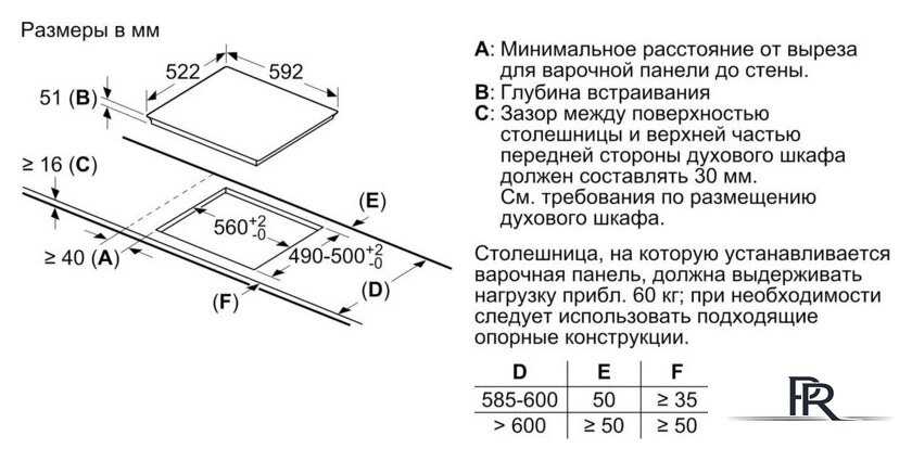 Варочная панель Bosch PIE61RBB5E - Изображение №5 — Интернет-магазин ПроЗаказ