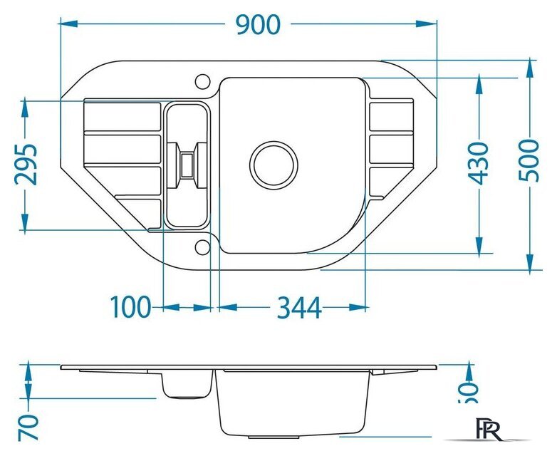 Кухонная мойка Alveus Niagara 60 1126011 - Изображение №2 — Интернет-магазин ПроЗаказ